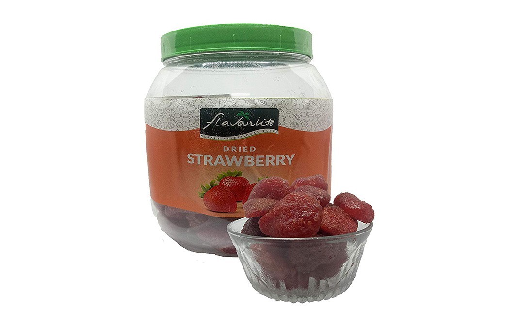 Flavourlite Dried Strawberry    Plastic Jar  500 grams